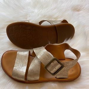 Kork-Ease Gold Metallic Sandals